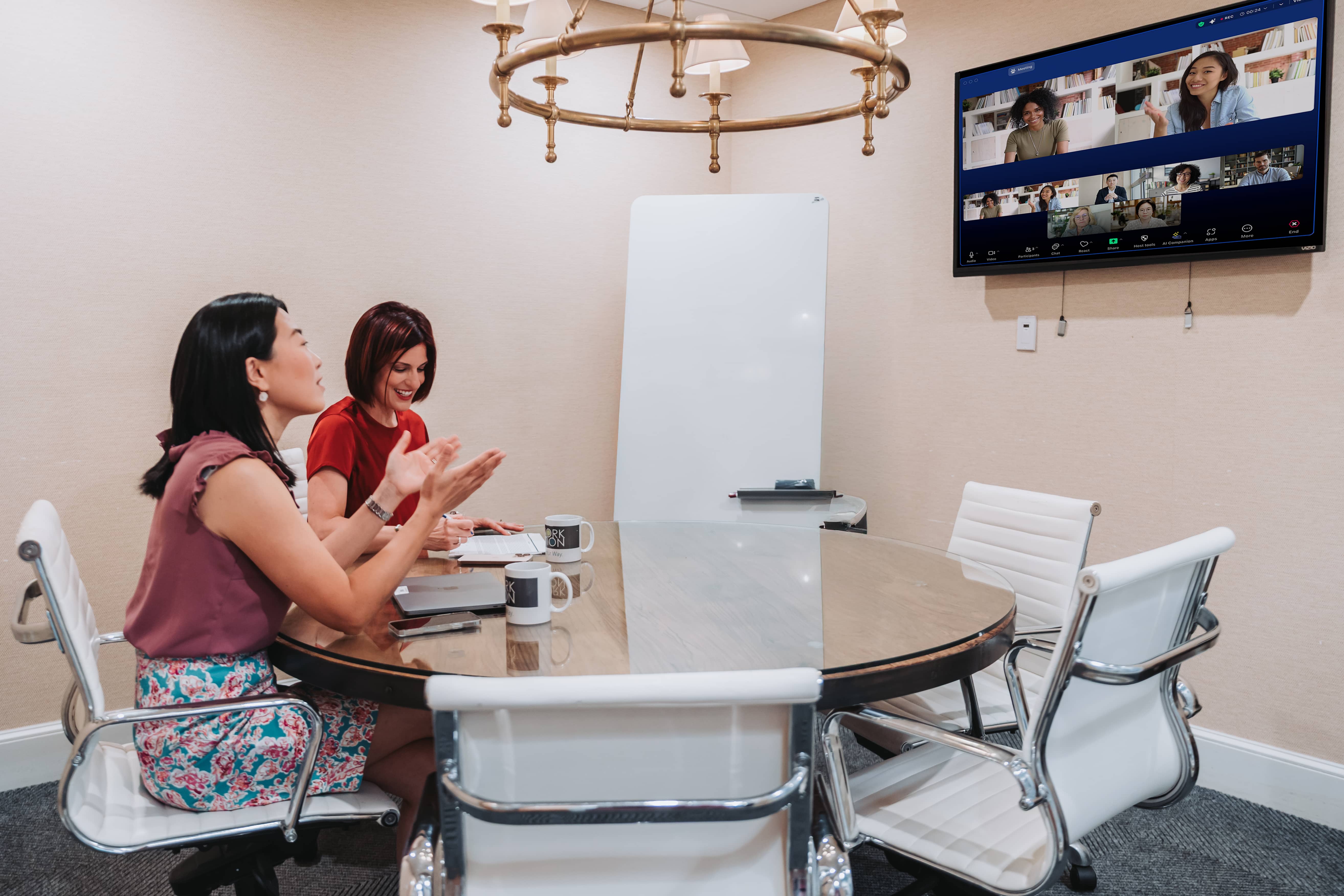 One of three Cohasset conference rooms