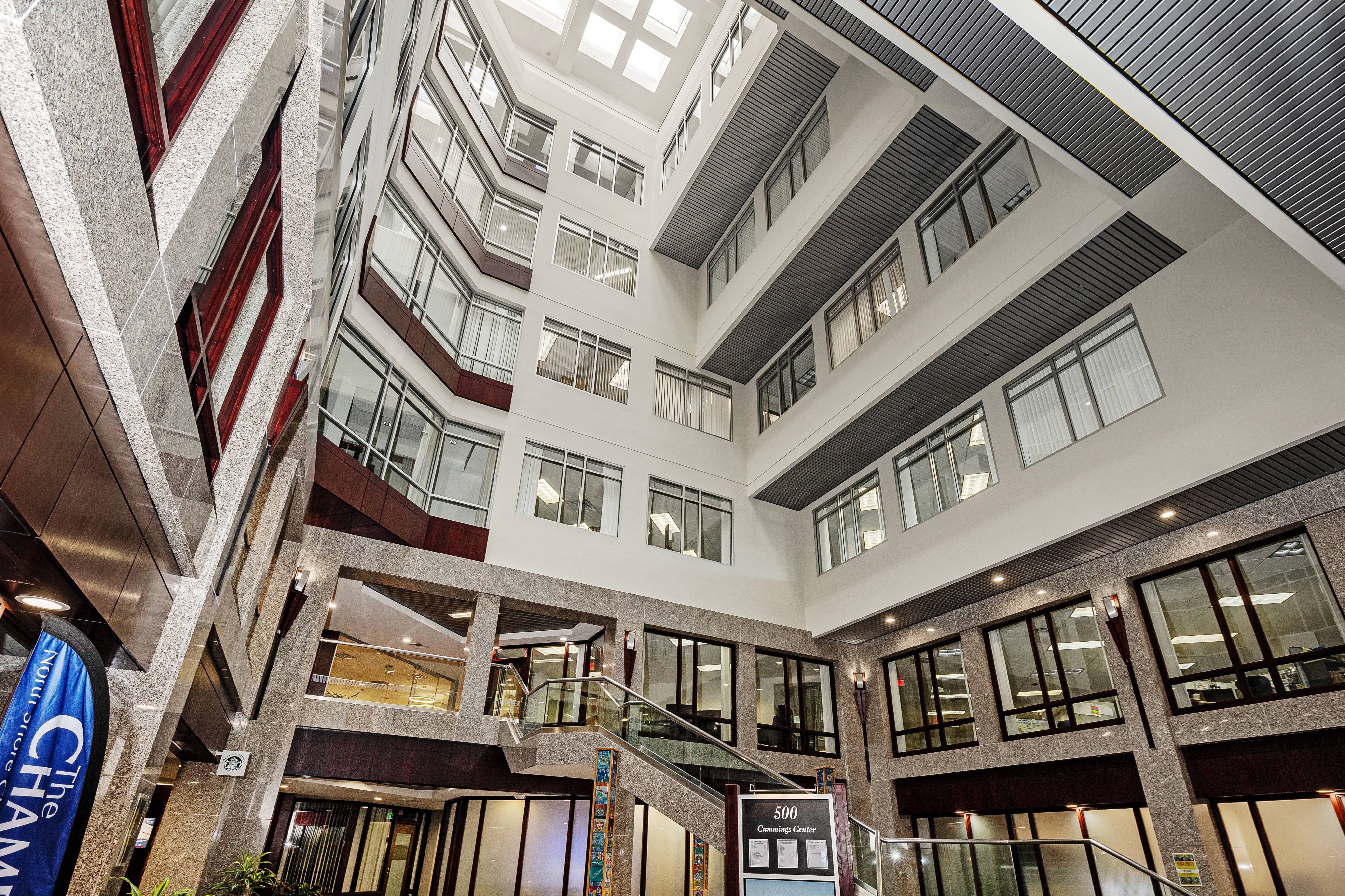 Cummings Center entrance and lobby