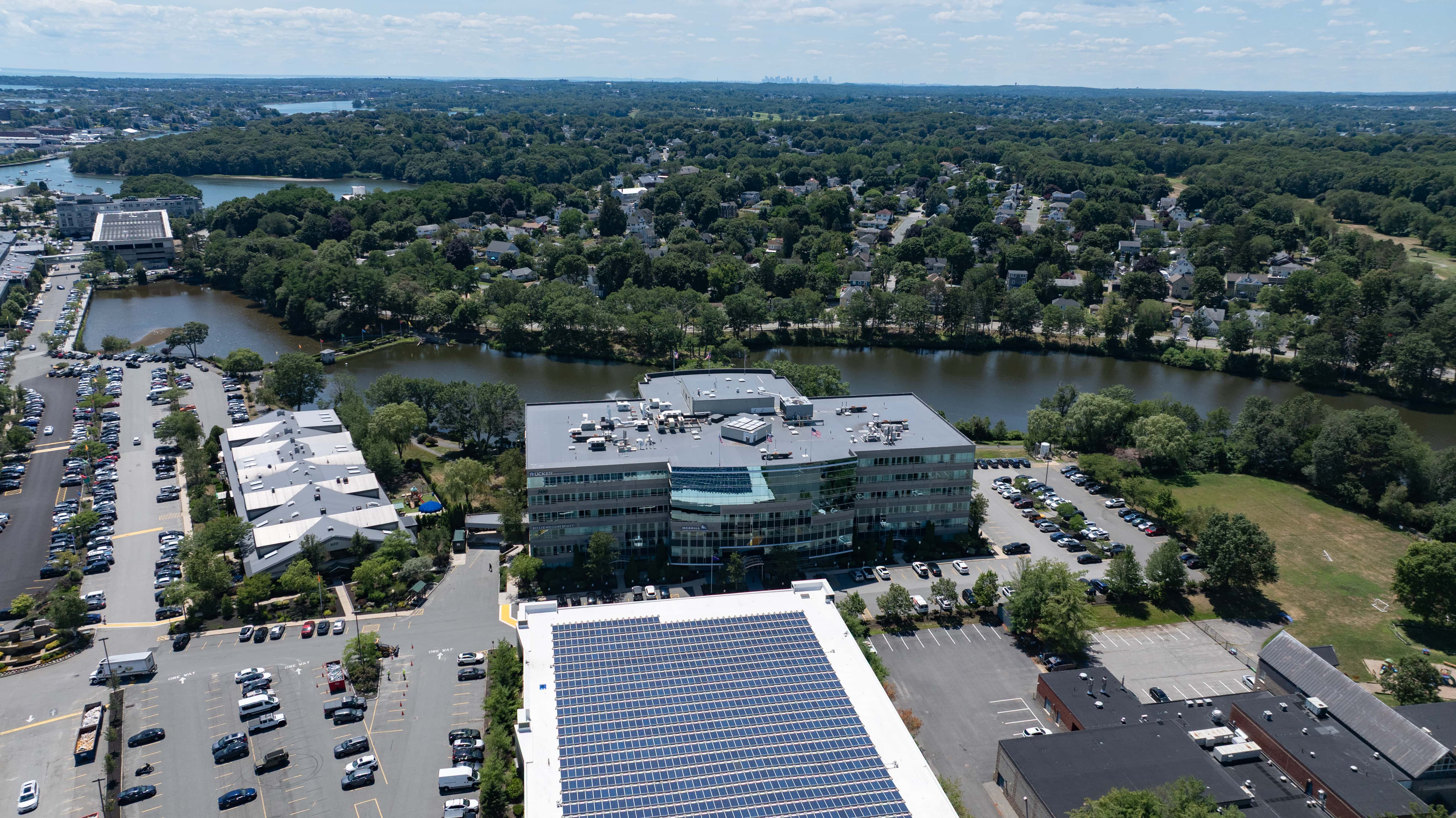 Covered parking at the front door