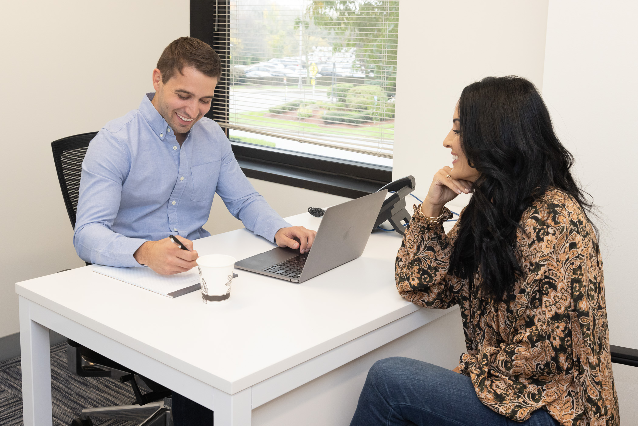 Members at desks at Workspace Braintree