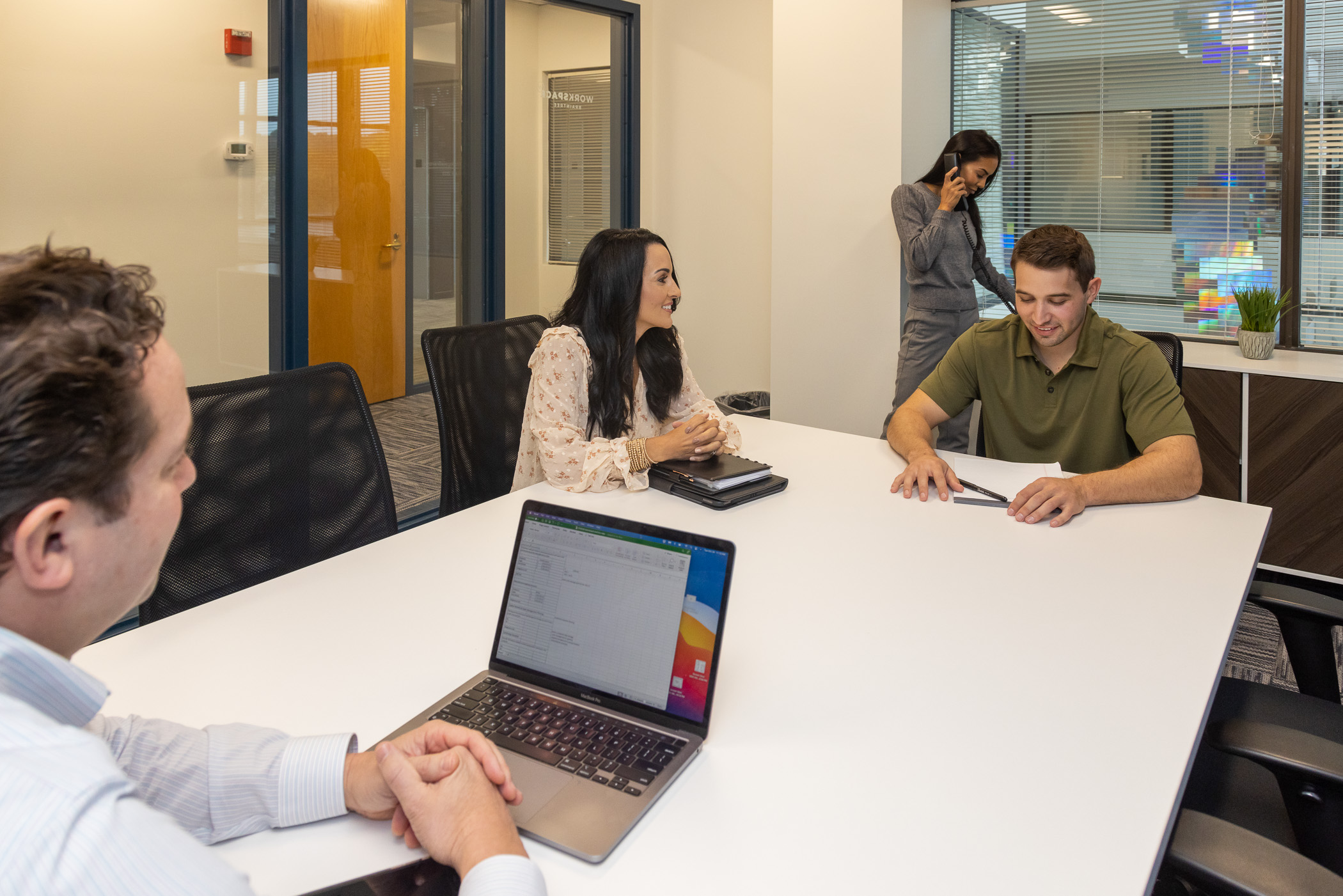 Meeting room in use at Workspace Braintree